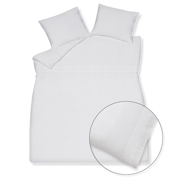 PURITY RAVELLO XL dekbedovertrekset | white