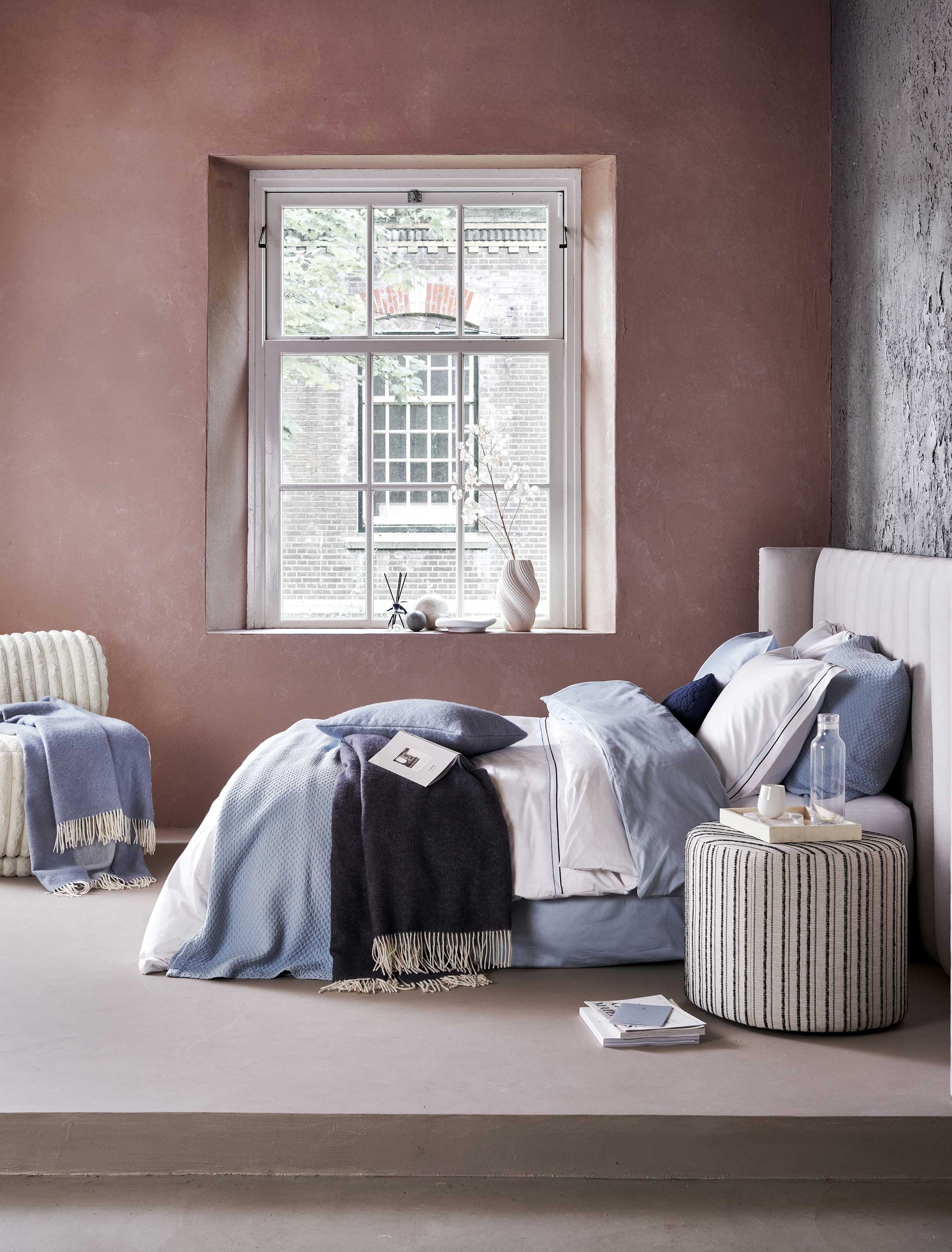 PURITY NAPELS XL dekbedovertrekset | dusty blue