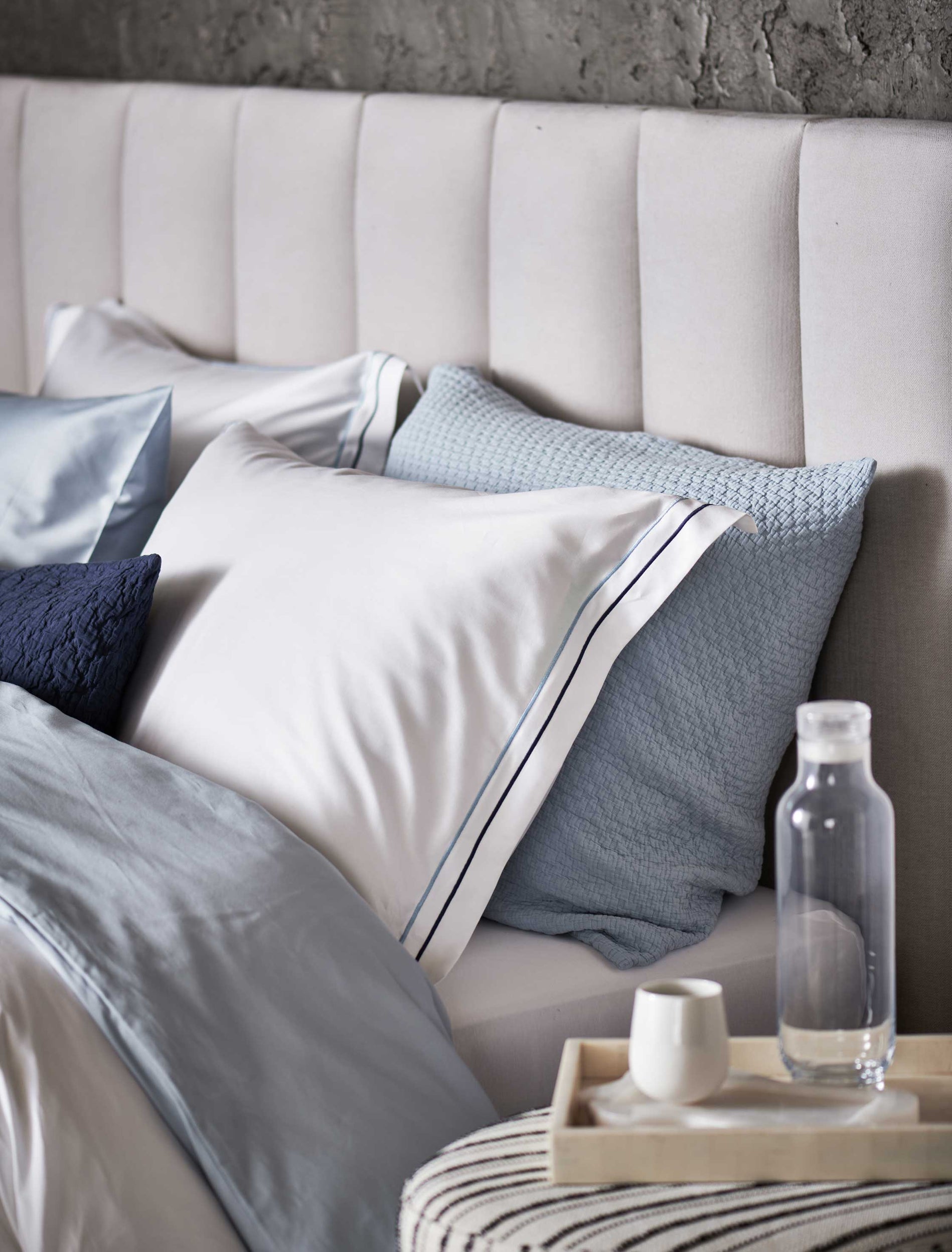 PURITY NAPELS XL dekbedovertrekset | dusty blue