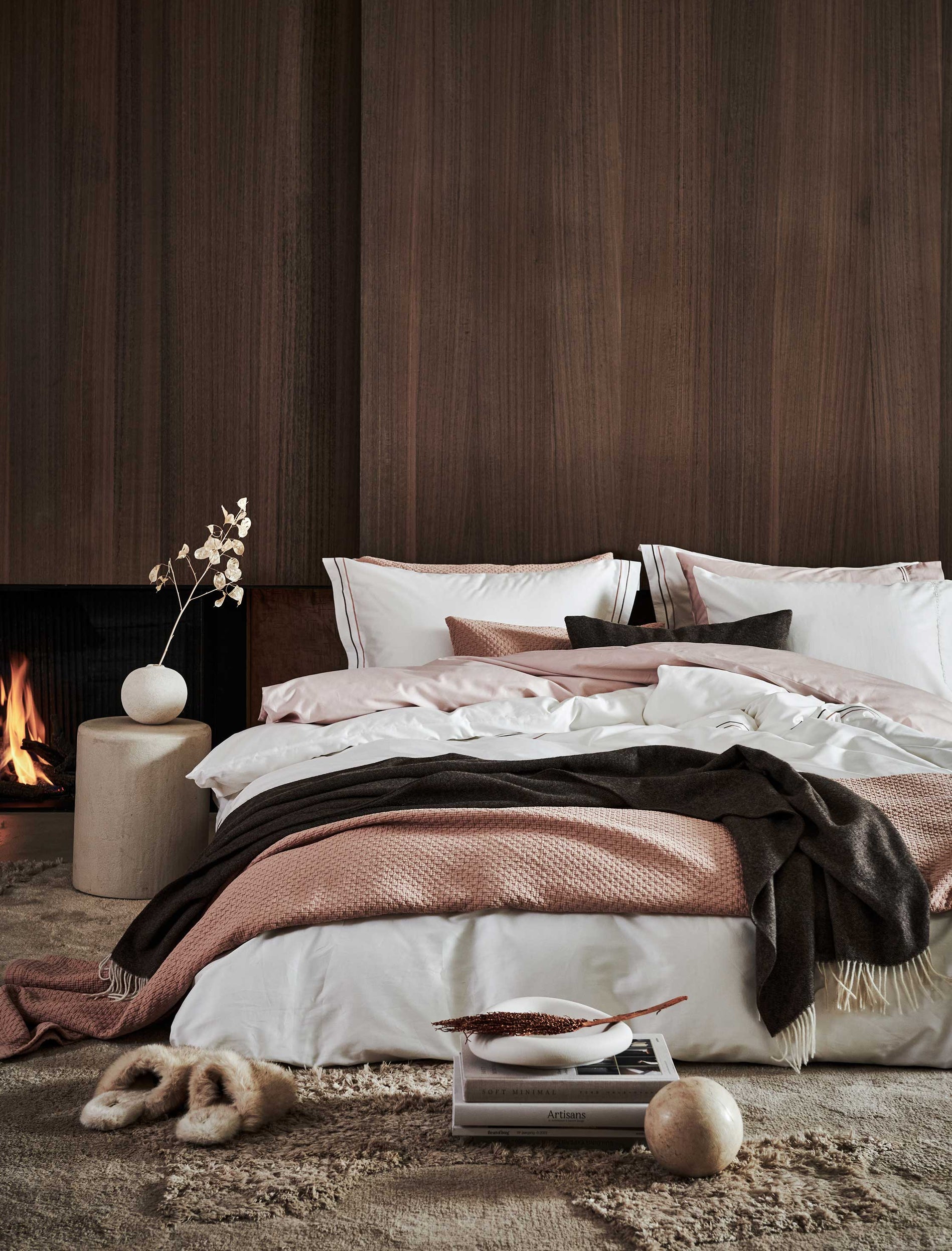 PURITY NAPELS XL dekbedovertrekset | rosewood