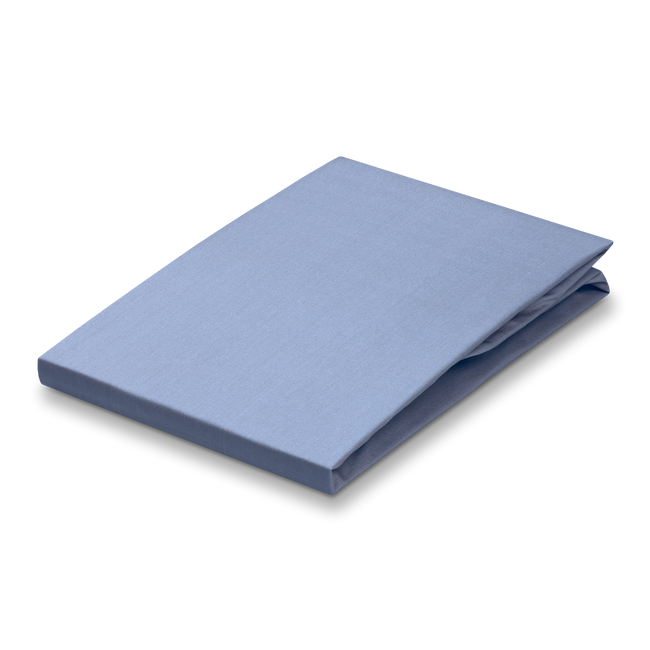 PERCALE lakens glad | kreta blue