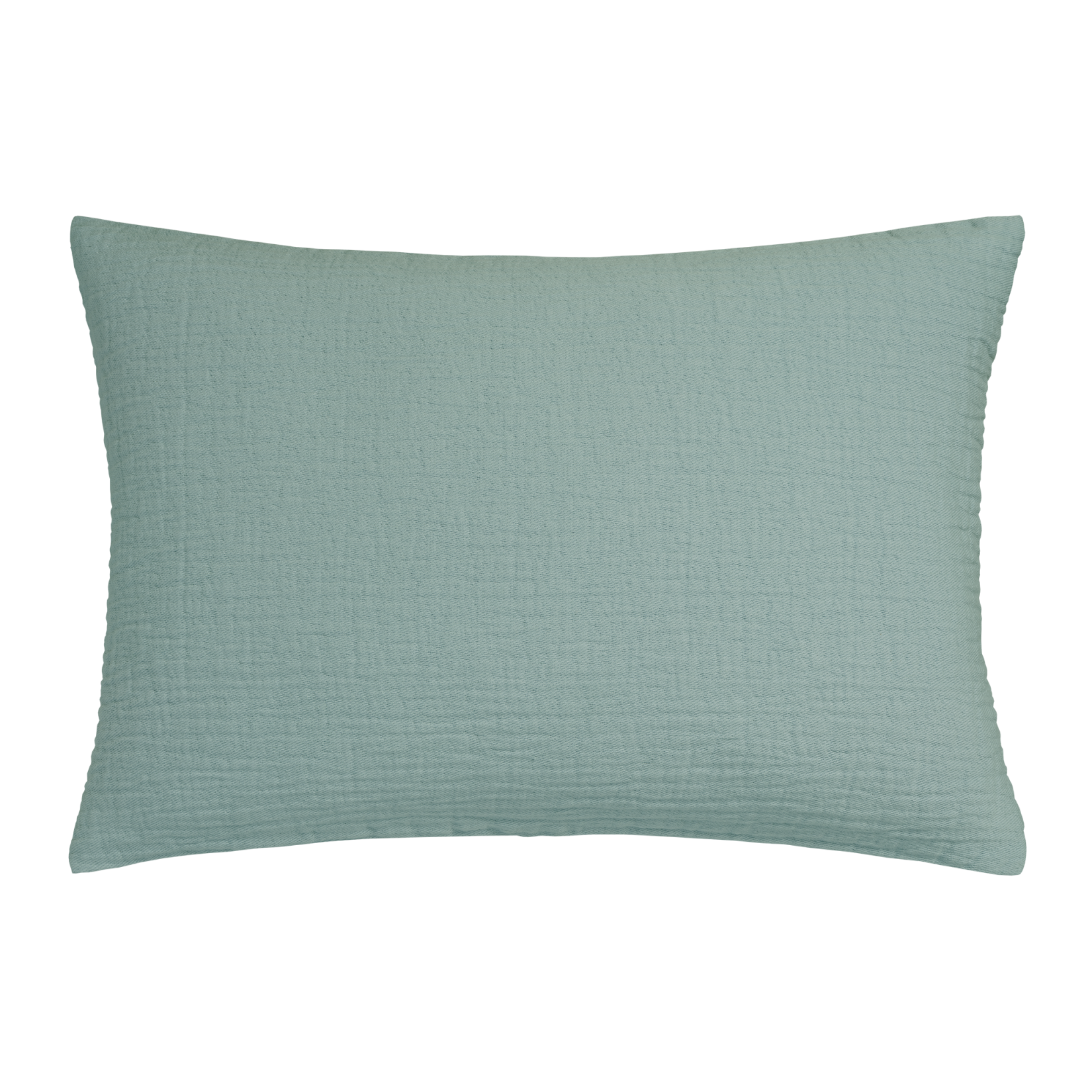 Pure 68 sierkussensloop in de kleur pearl blue heeft een licht geweven structuur en is gemaakt van 100% katoen.