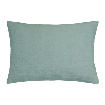 PURE 68 sprei | pearl blue Pure 68 sierkussensloop in de kleur pearl blue heeft een licht geweven structuur en is gemaakt van 100% katoen.