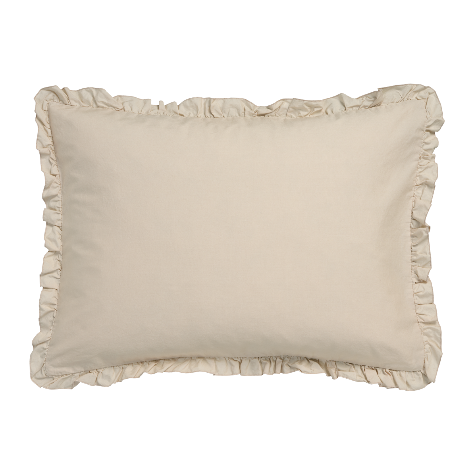 PURE 83 percale ruffle 40x55 sierkussensloop | linen