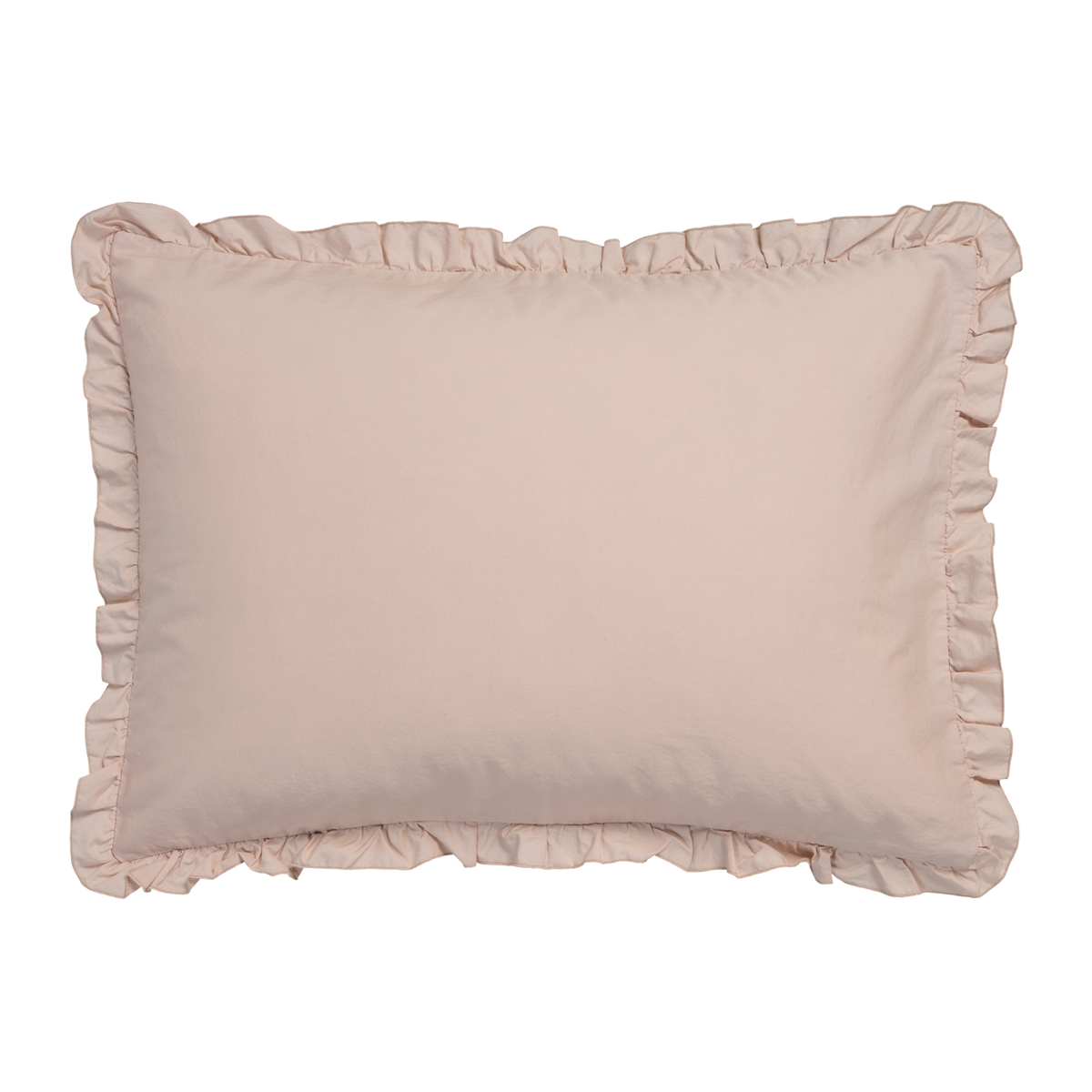 PURE 83 percale ruffle 40x55 sierkussensloop | blush