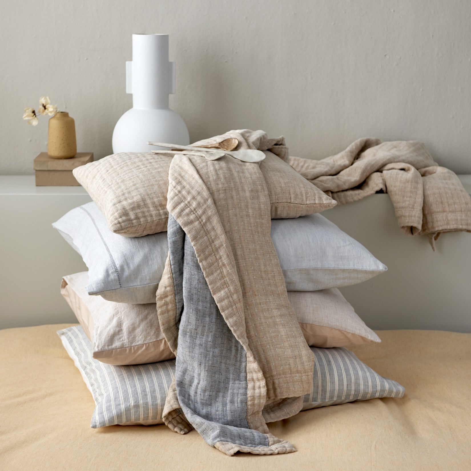PURE 45 bedsprei | light honey