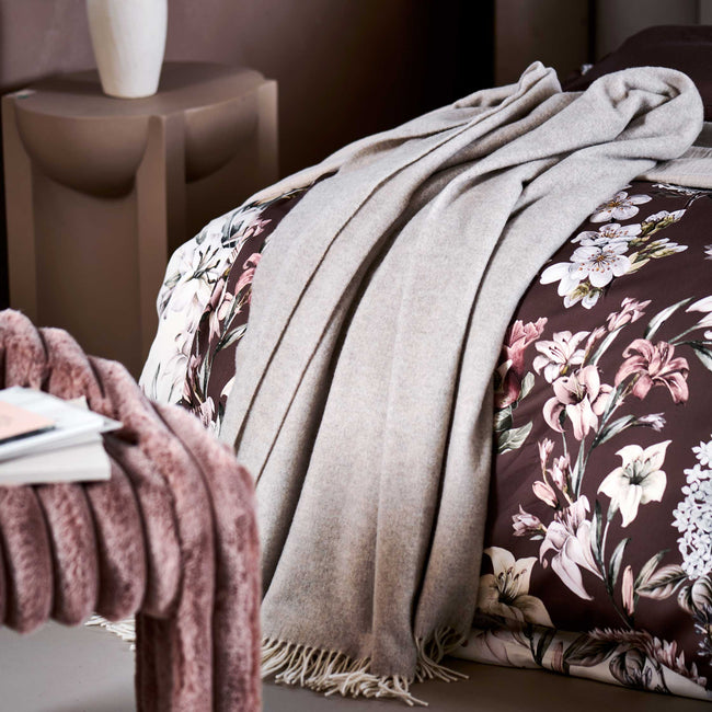 ROSALIE dekbedovertrekset | rosewood