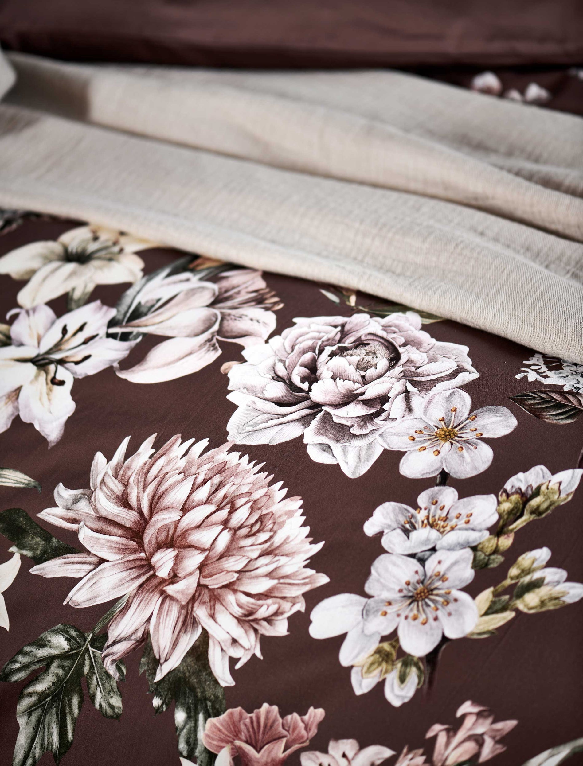 ROSALIE dekbedovertrekset | rosewood
