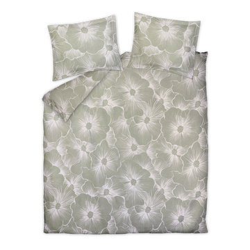 BLOOMLINE XL dekbedovertrekset | pistache BLOOMLINE XL dekbedovertrekset | pistache