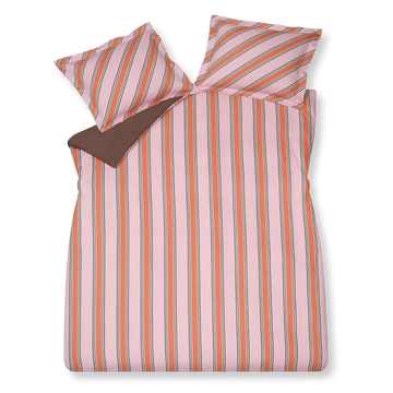 PREPPY STRIPE dekbedovertrekset | pink