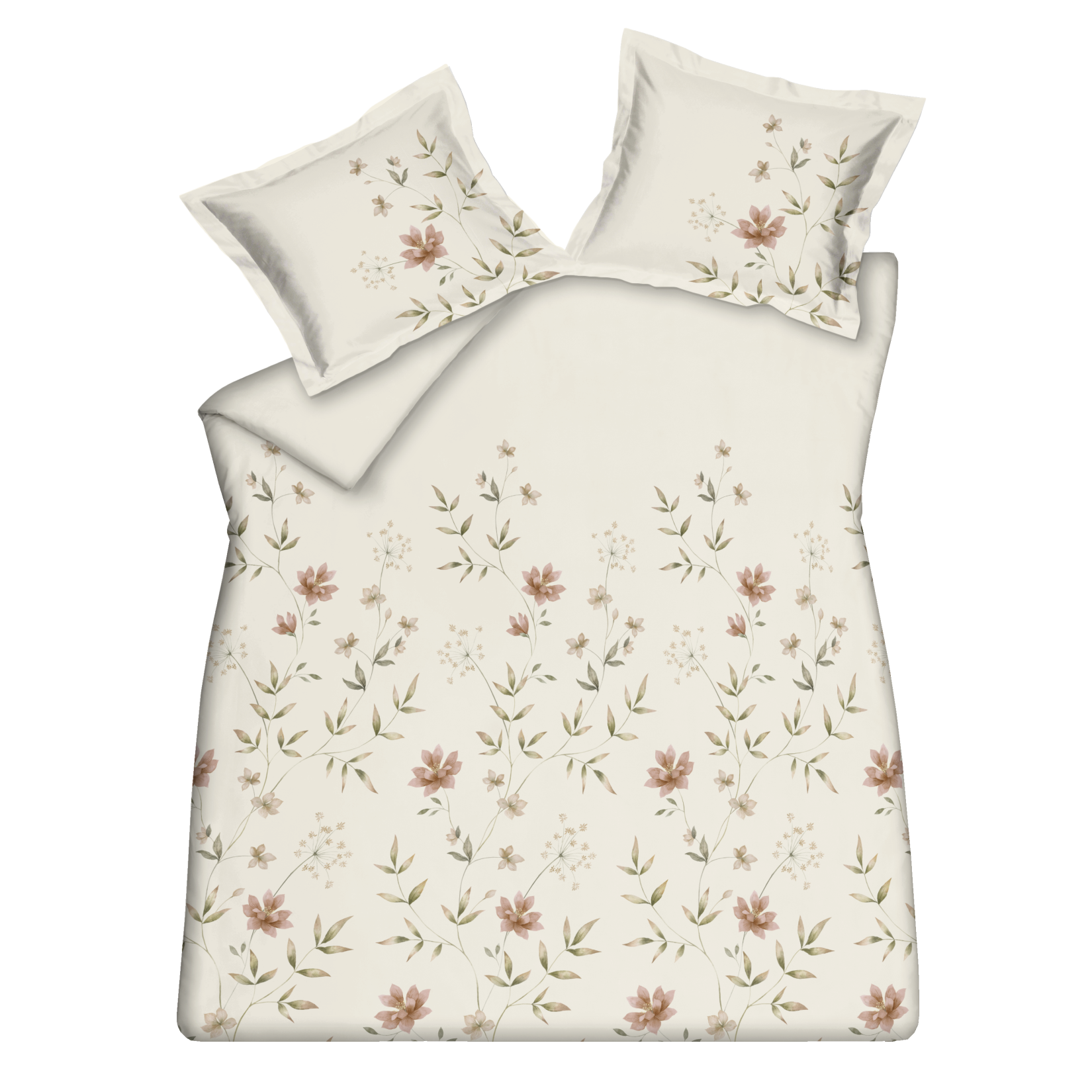 FLEURINE dekbedovertrekset | cream tan