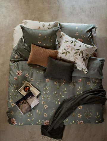 FLEURINE dekbedovertrekset | thyme