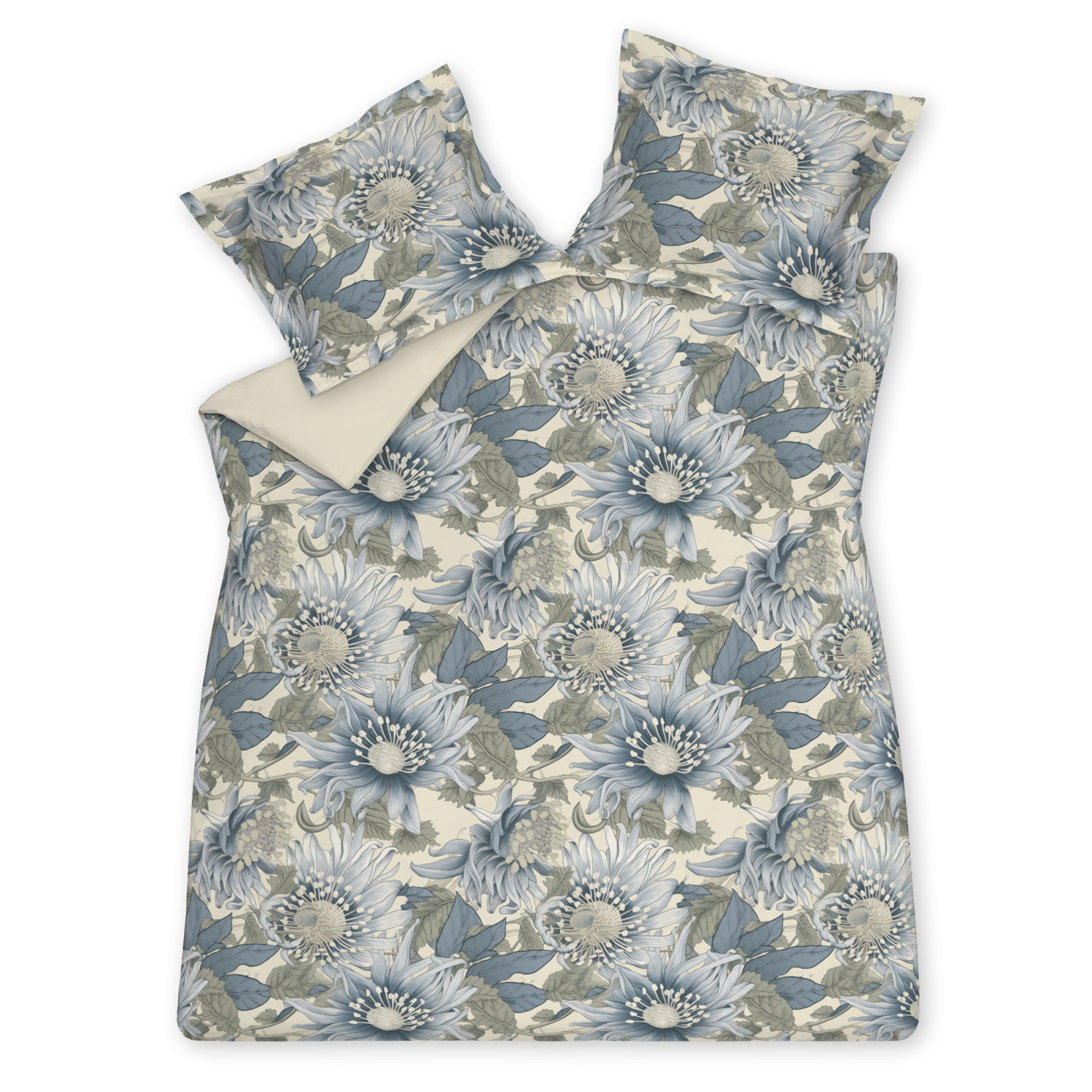 BLUE WANDER dekbedovertrekset | pearl blue