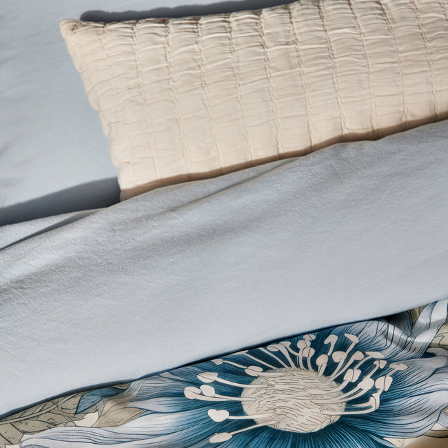 BLUE WANDER dekbedovertrekset | pearl blue