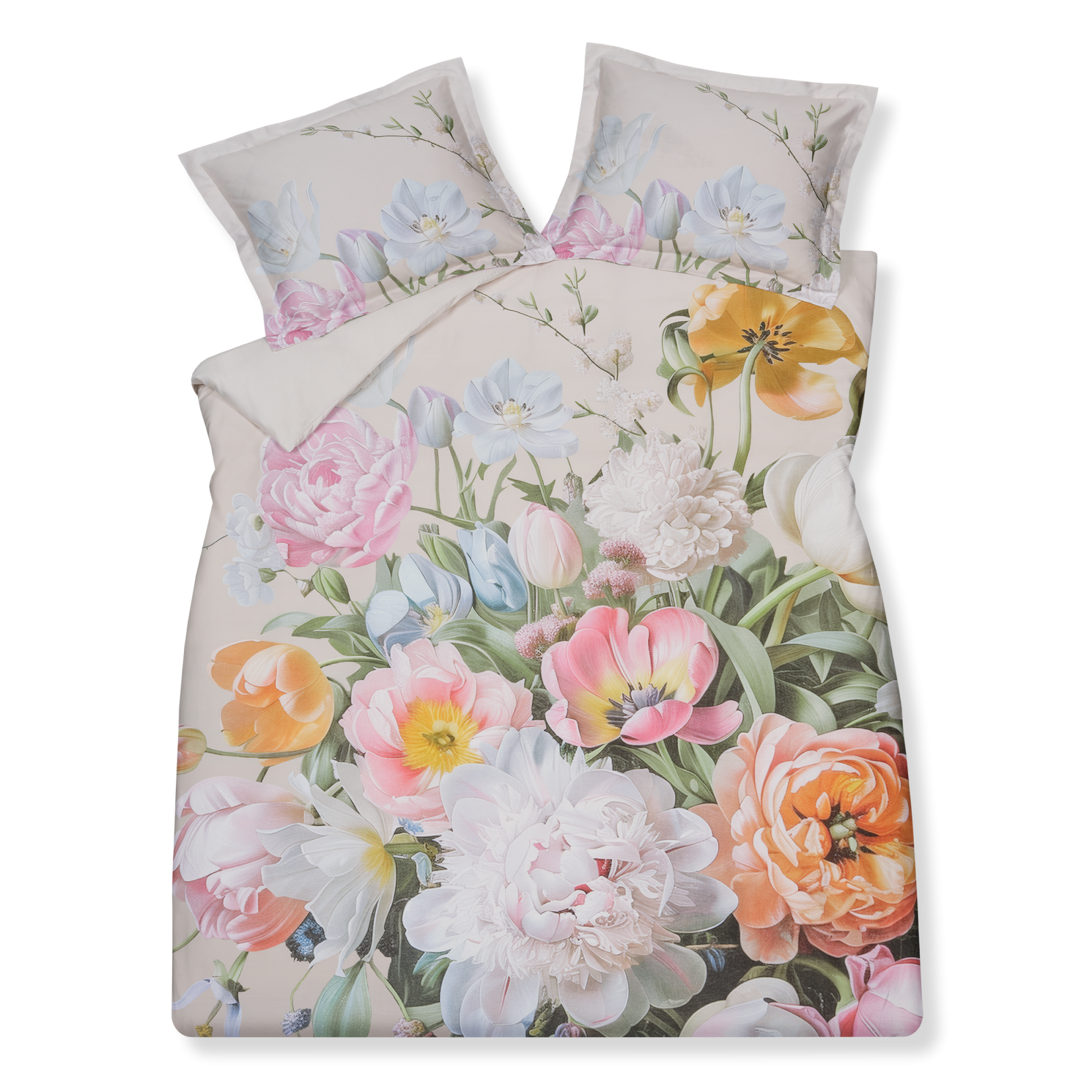 FLEUR FESTIVE dekbedovertrekset | cream tan