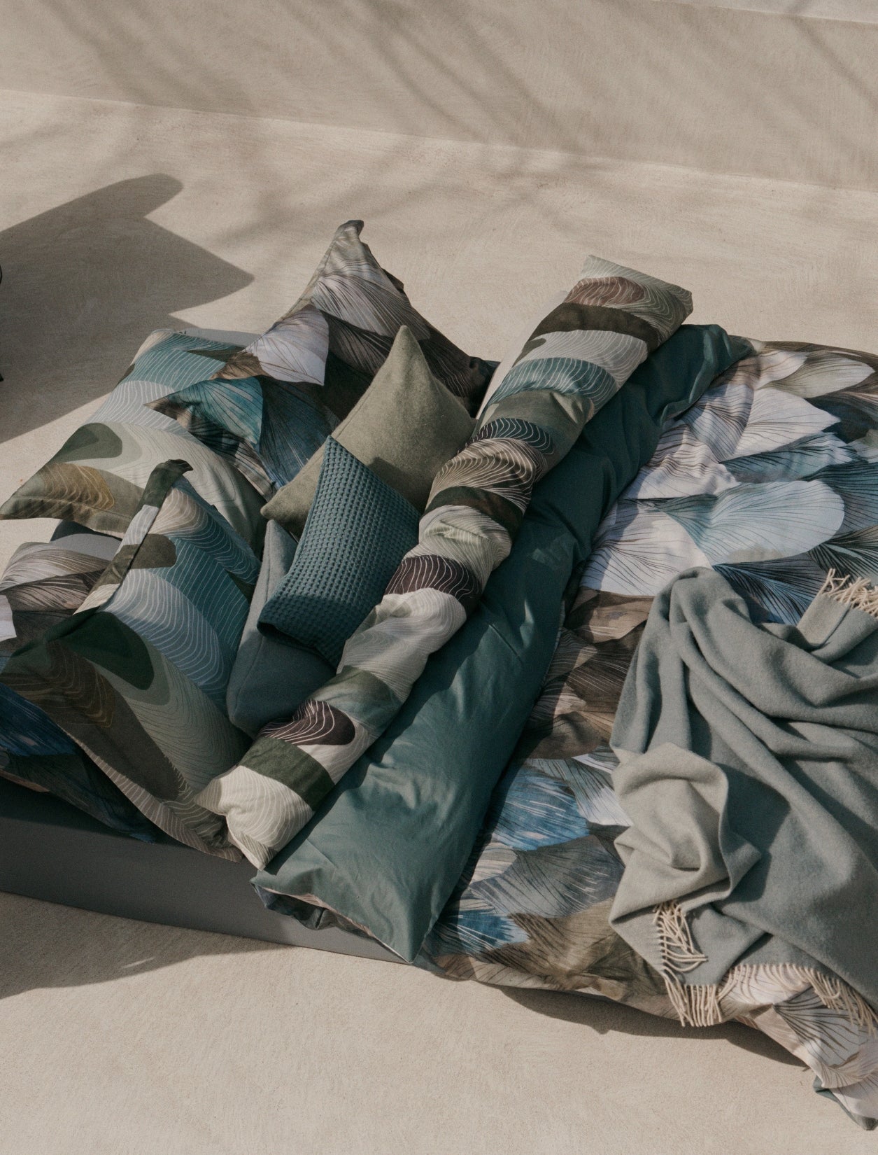 DAWNPETAL dekbedovertrekset | faded denim