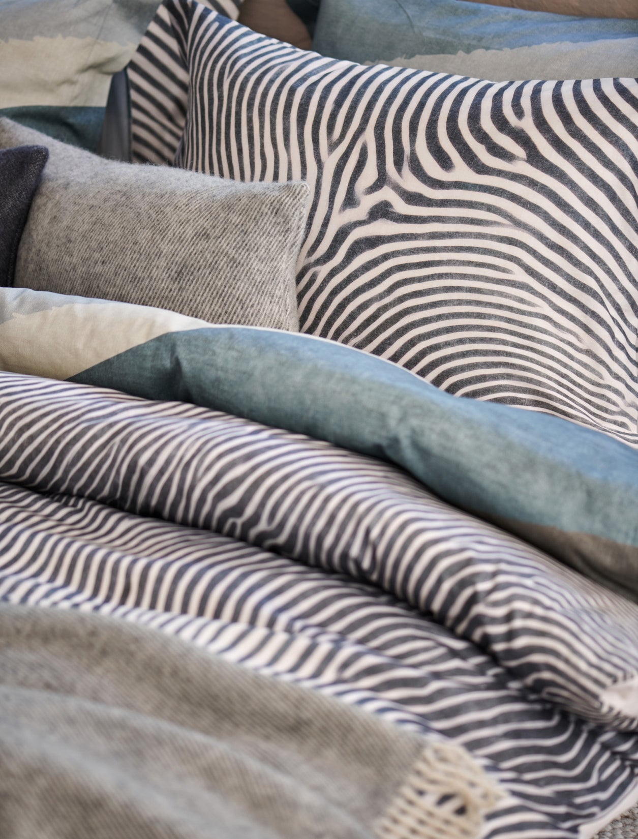 STUMBLE dekbedovertrekset | faded denim