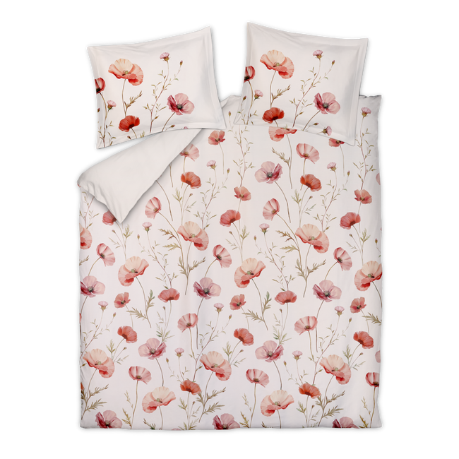 POPPY FIELDS dekbedovertrekset | cream tan