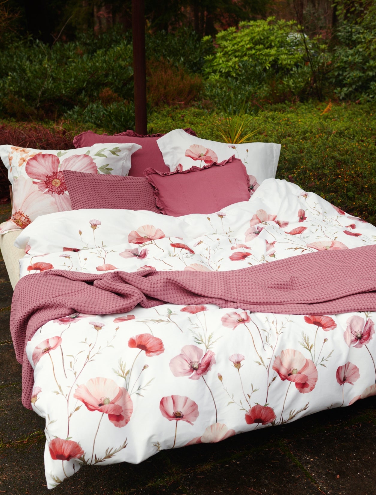 POPPY FIELDS XL dekbedovertrekset | cream tan