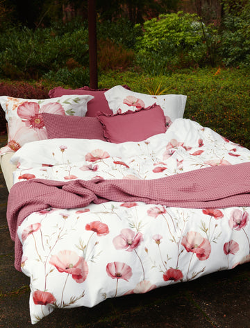 POPPY FIELDS dekbedovertrekset | cream tan