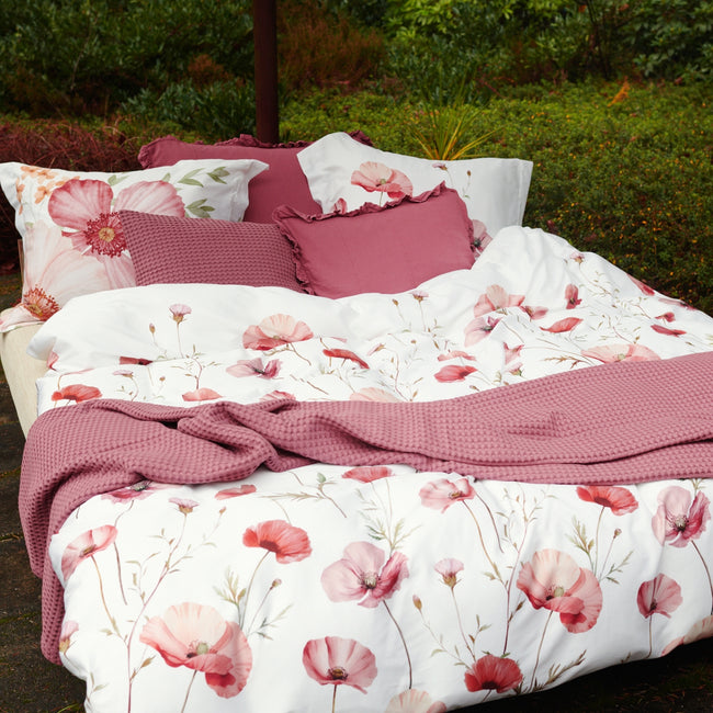 POPPY FIELDS dekbedovertrekset | cream tan