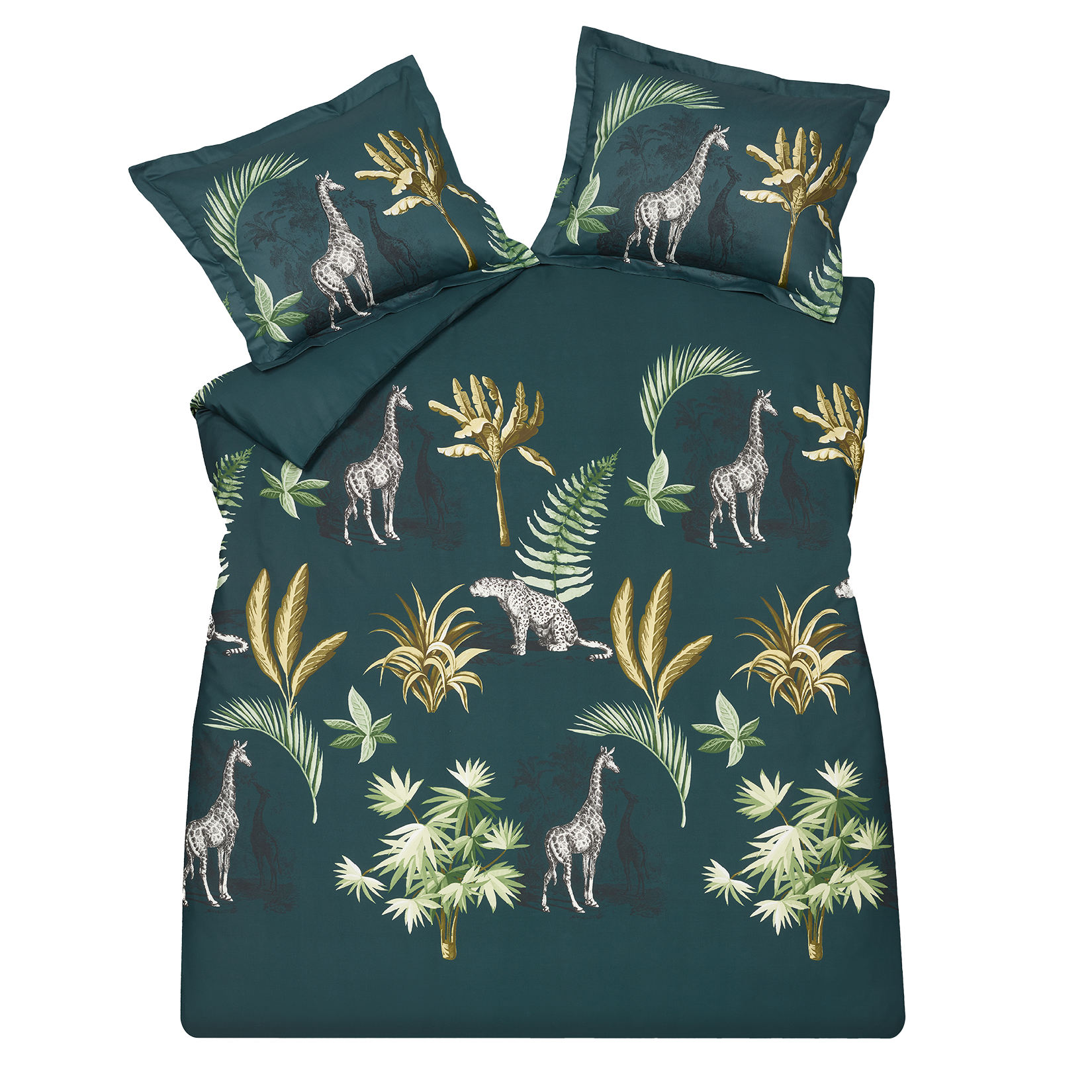 WILD THING dekbedovertrek | dark green