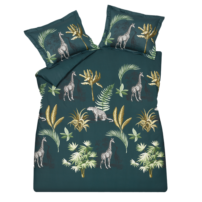 WILD THING dekbedovertrek | dark green