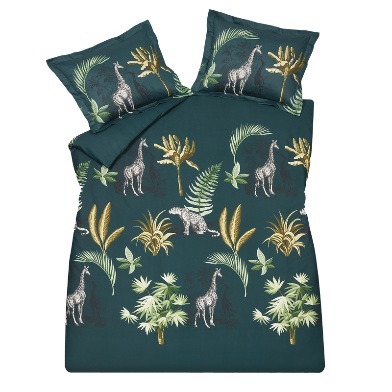 WILD THING dekbedovertrek | dark green