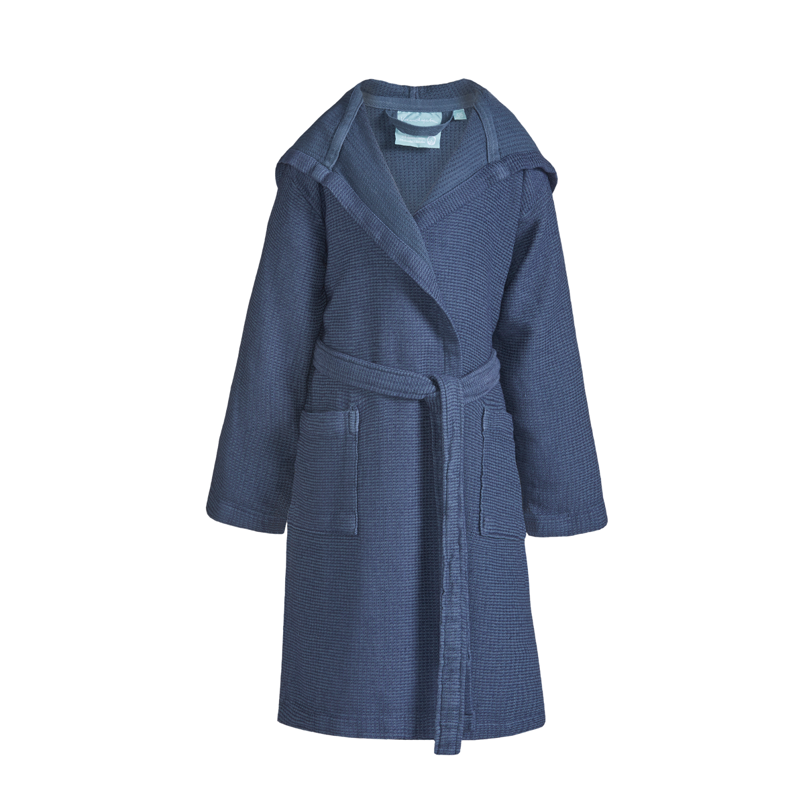 Boys badjas in de kleur denim is een prachtige badjas voor stoere jongens. De warme badjas is gemaakt van een combinatie van katoen en bamboo en verkrijgbaar in een verschillende kleuren.