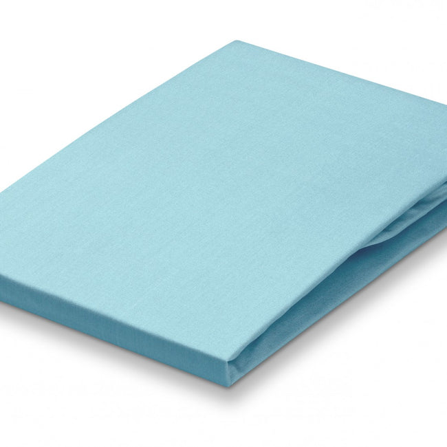 PERCALE hoeslaken | ice blue
