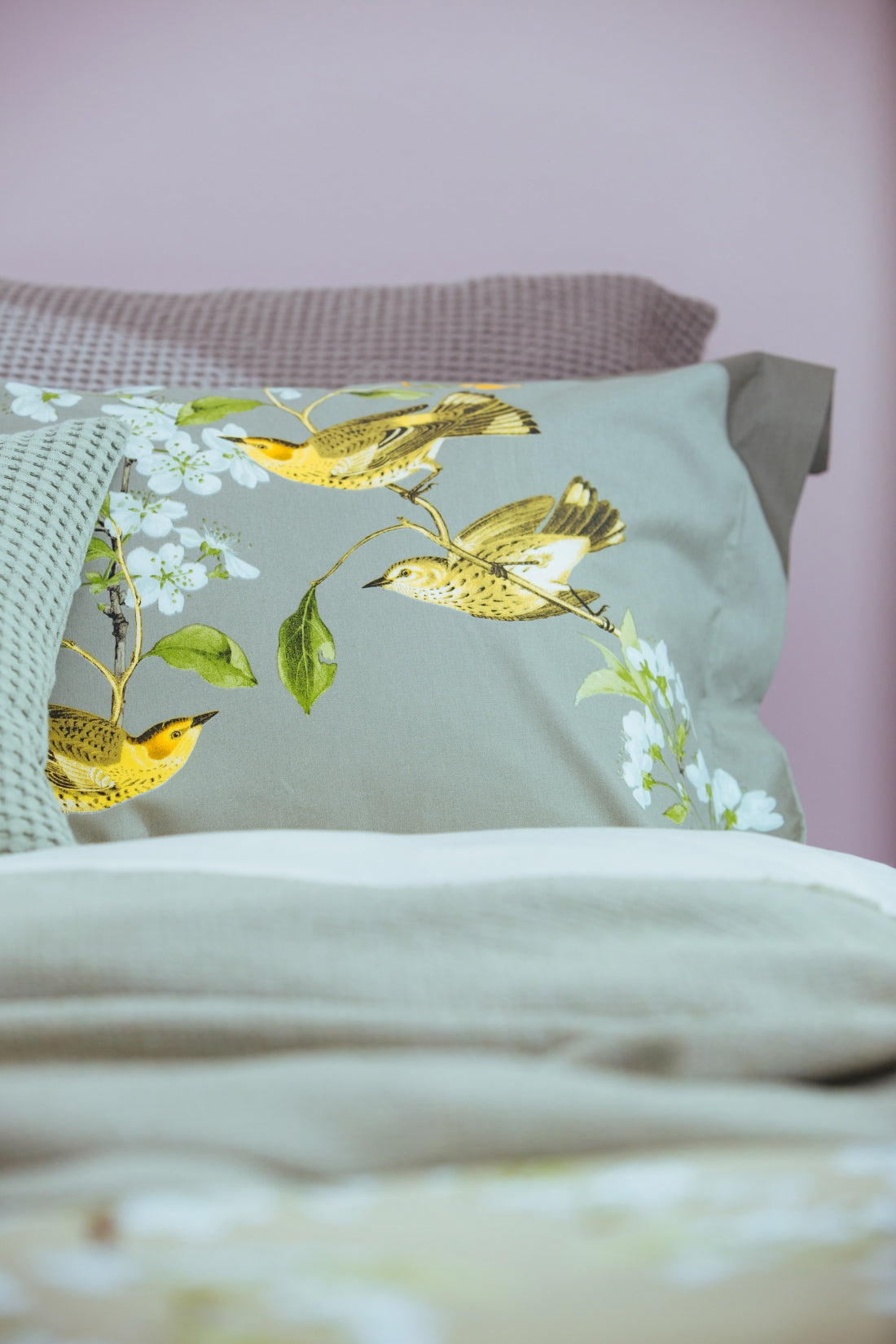 HOLLY dekbedovertrek | light olive