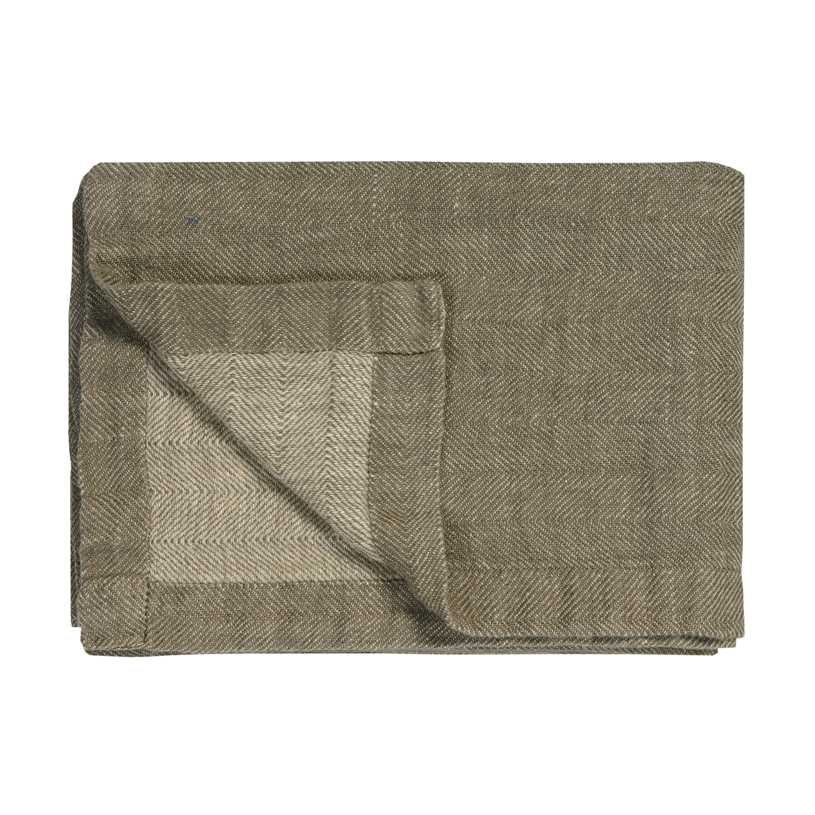 Pure 52 plaid in de kleur hazel is gemêleerd en heeft een ingeweven visgraatpatroon. Pure 52 plaid van Vandyck heeft een stoere look en kan gebuikt worden als finishing touch in je slaapkamer