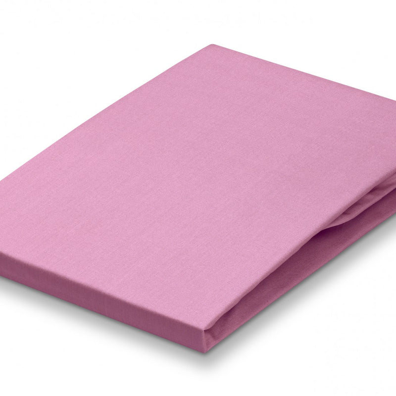 PERCALE hoeslaken | pink