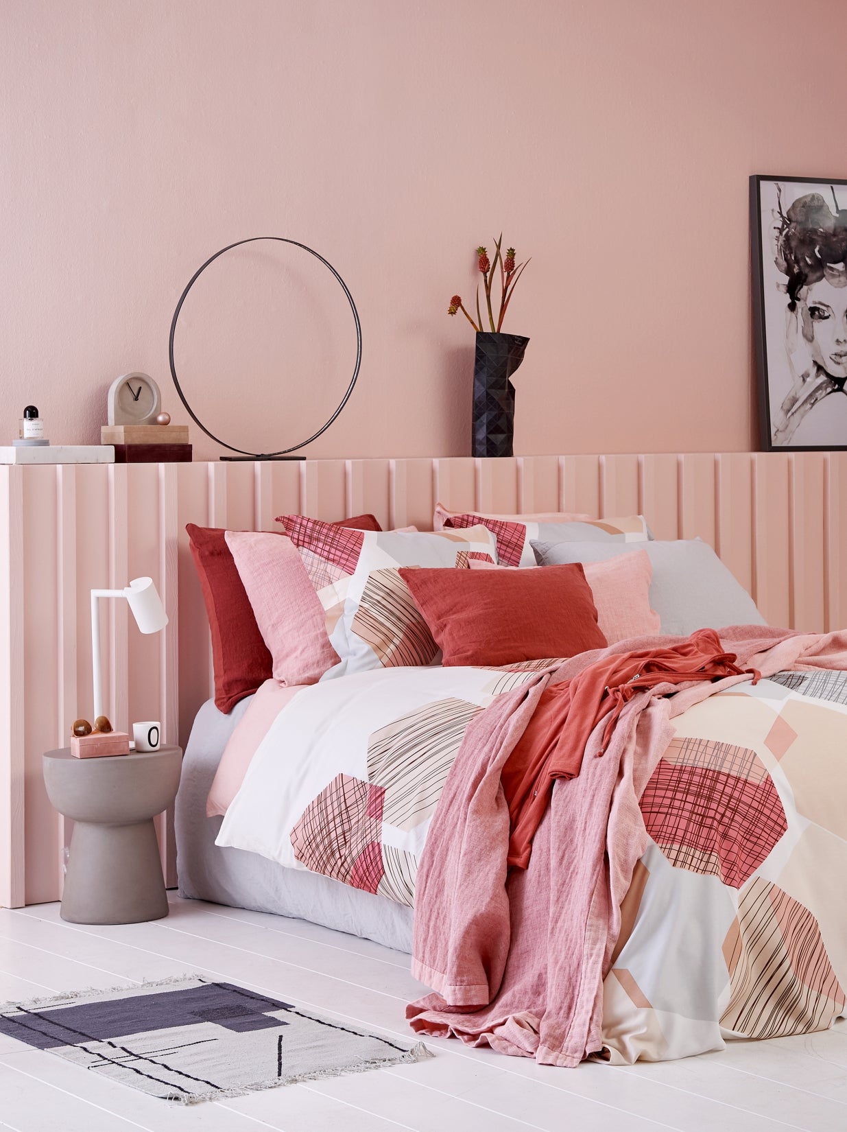 SIX dekbedovertrek | faded pink