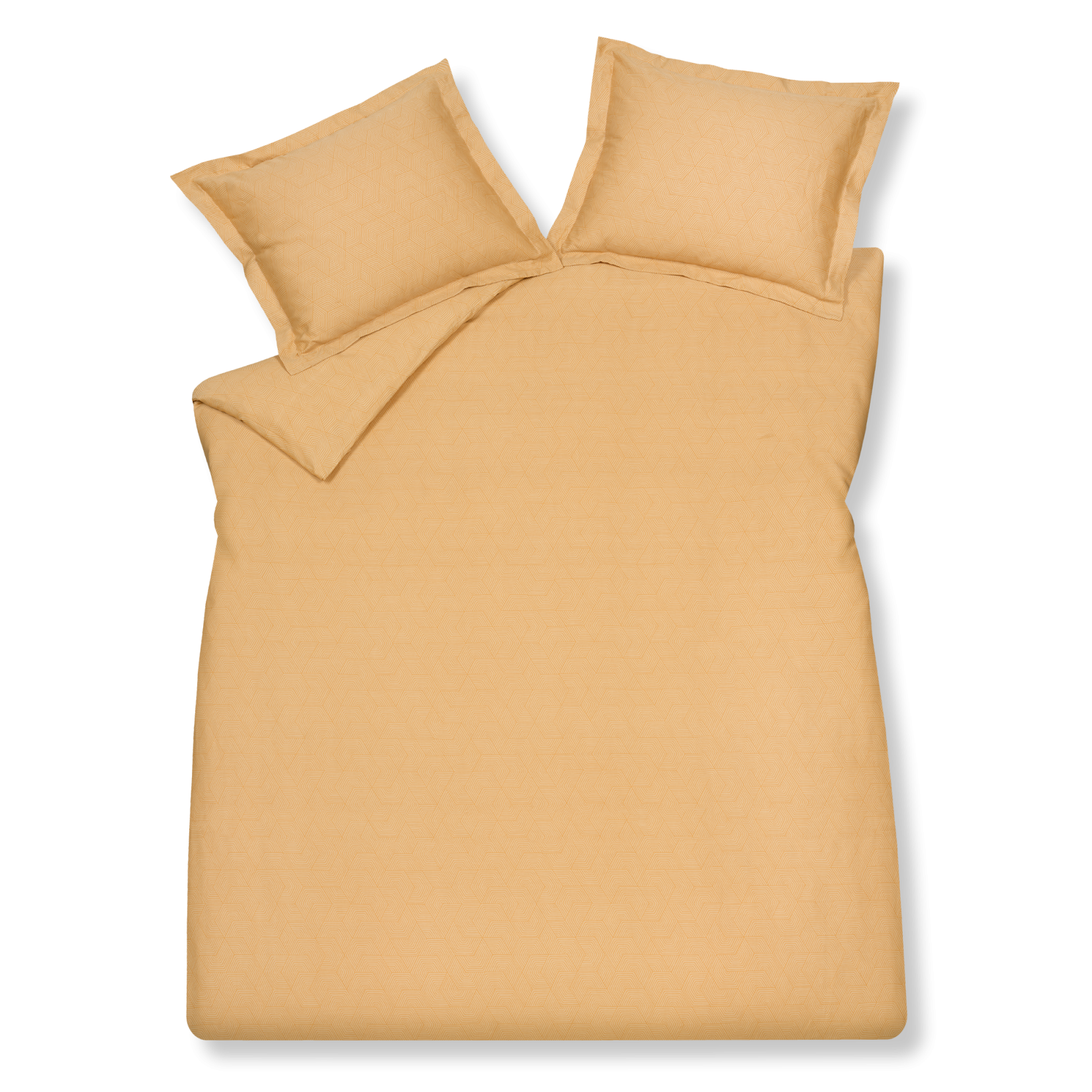 GEOMETRICAL dekbedovertrek | apricot blush