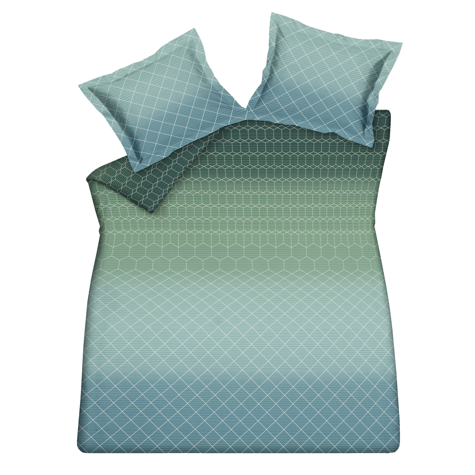 GRADIENT dekbedovertrek | pearl blue