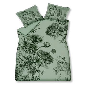 NIGHT BLOOM dekbedovertrek | smoke green NIGHT BLOOM dekbedovertrek | smoke green
