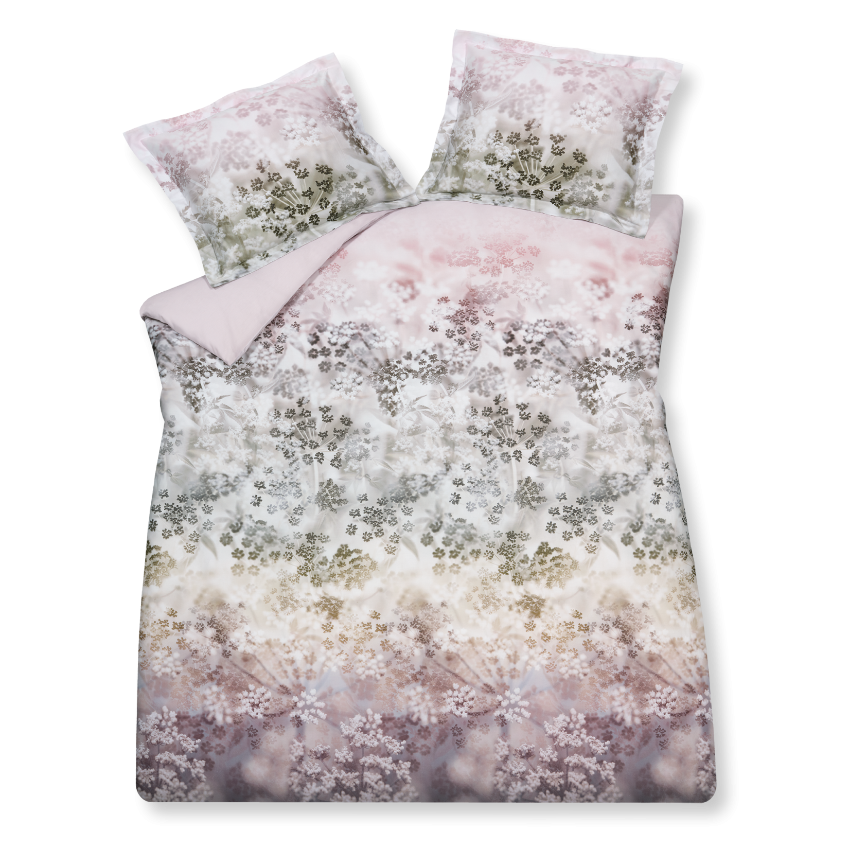Magical is een adembenemend bloemendessin waar je helemaal in wegdroomt. De kleine bloemen in verschillende kleuren spelen de hoofdrol in de print van dekbedovertrek set Magical. De achterzijde van dit dekbedovertrek set is effen.