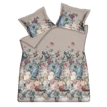FLOWERBOMB dekbedovertrek | cream tan FLOWERBOMB dekbedovertrek | cream tan