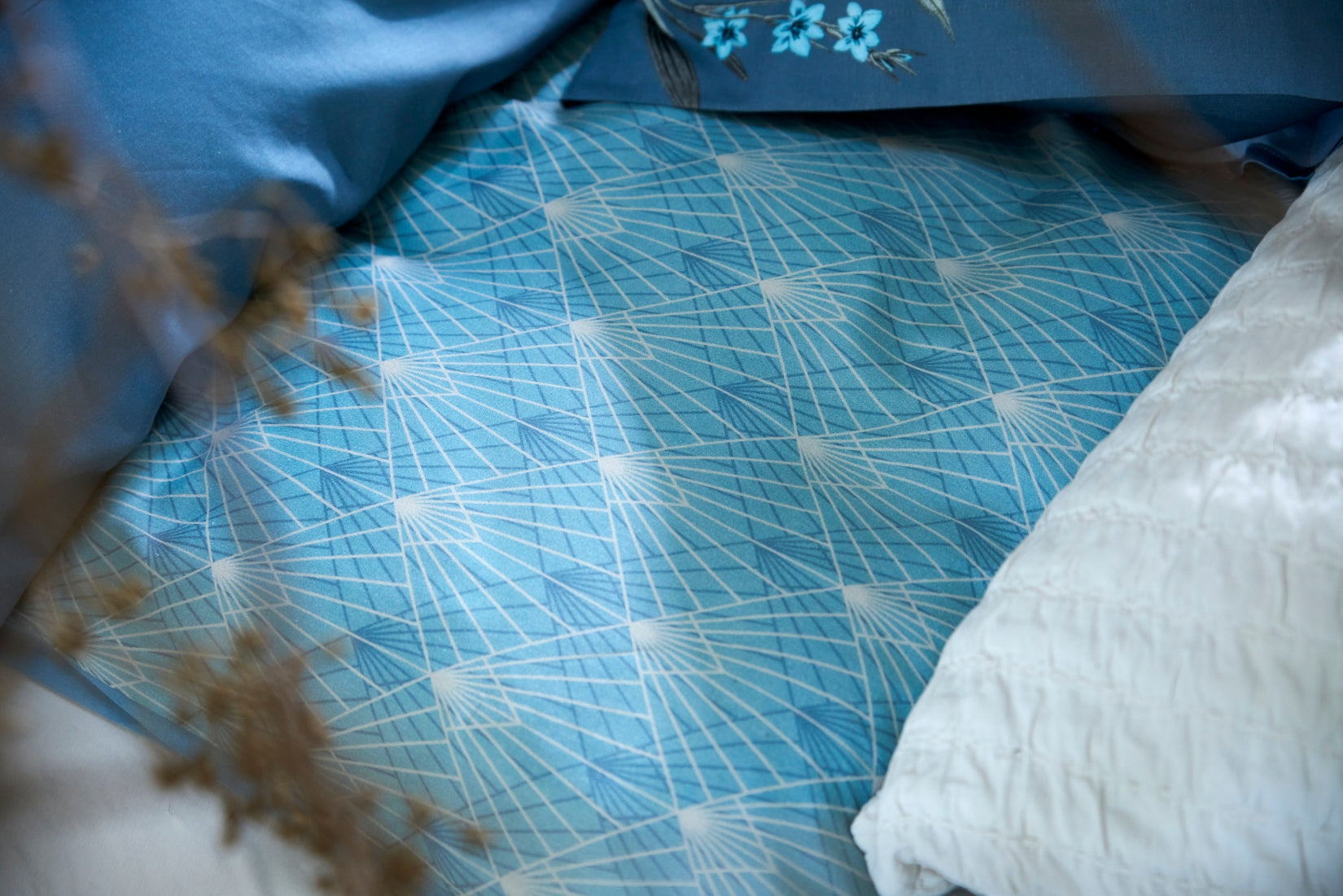MORNING STAR dekbedovertrek | pearl blue