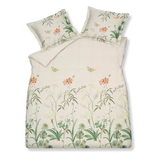 FLOWER GARDEN dekbedovertrek | cream tan