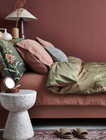 CHARMING HAZEL dekbedovertrek | olive CHARMING HAZEL dekbedovertrek | olive
