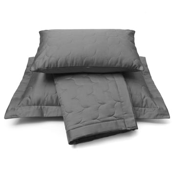 SATIN BEDSPREAD | anthracite
